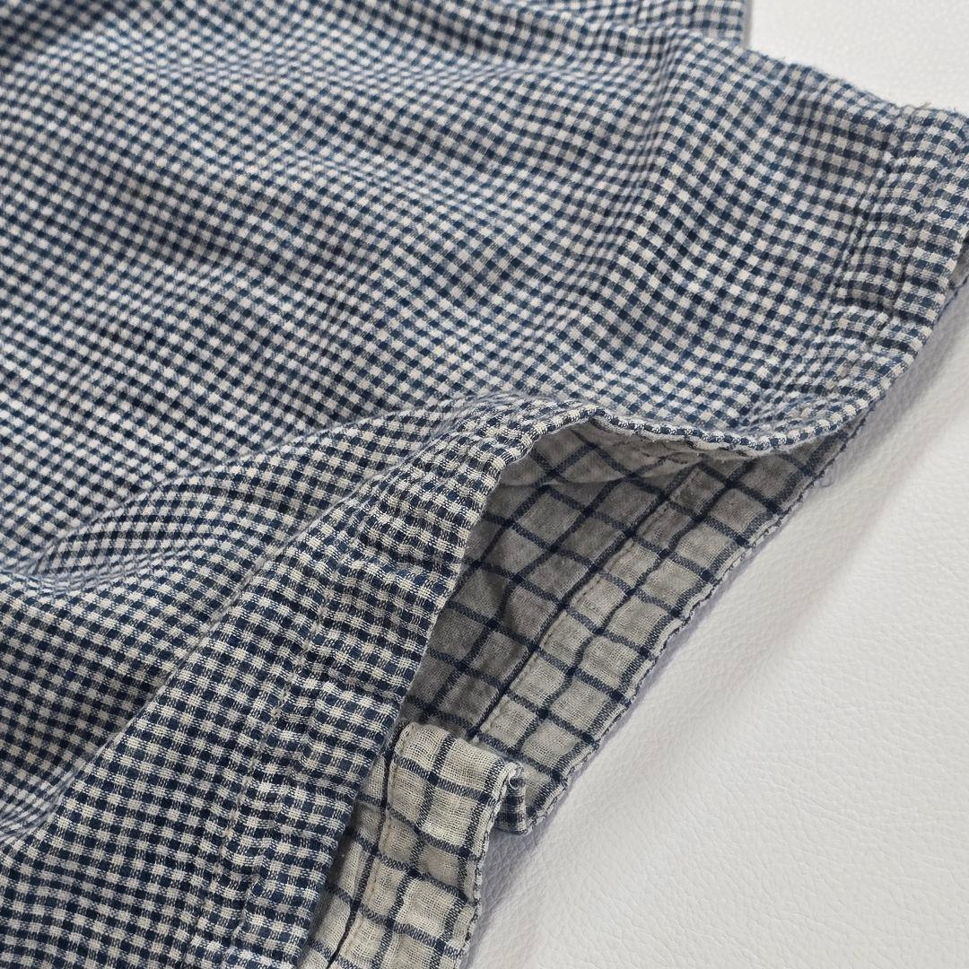 45R フォーティファイブアール　ふわふわ二重織deTシャツブラウス　インディゴ