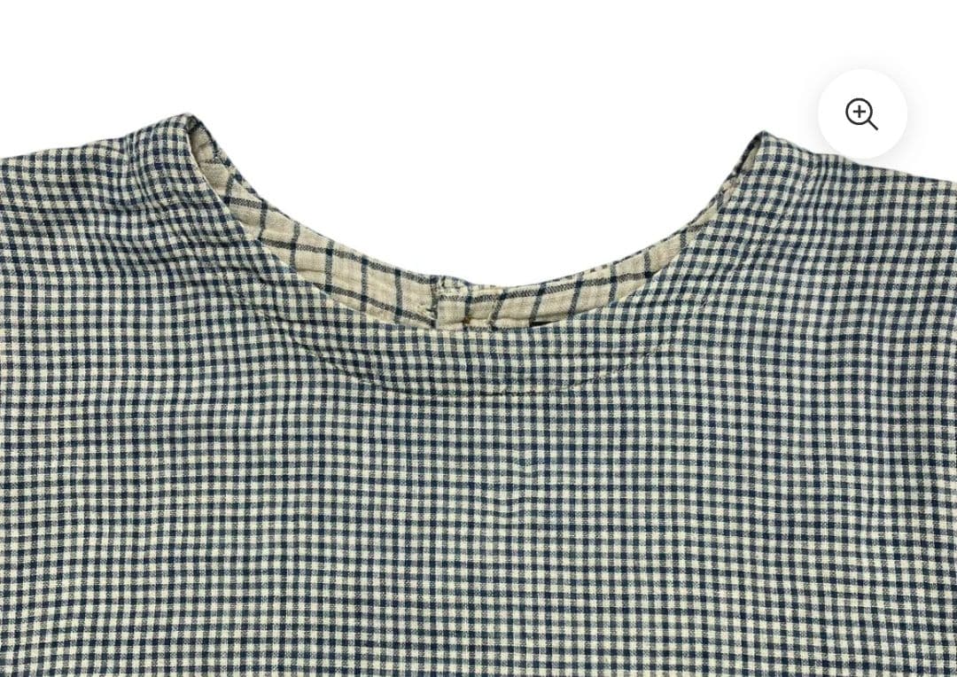 45R フォーティファイブアール　ふわふわ二重織deTシャツブラウス　インディゴ