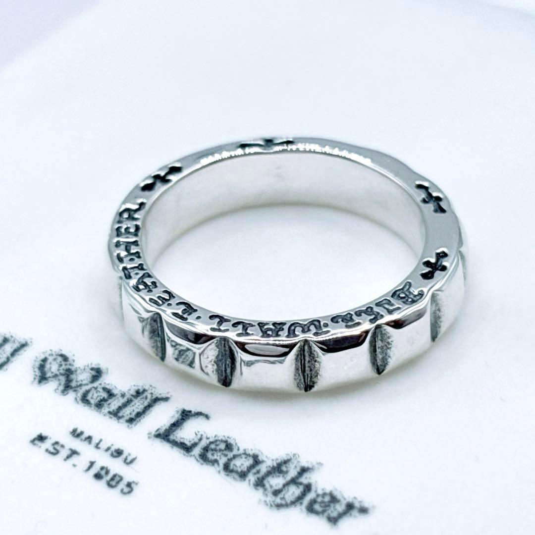 BWL ビルウォールレザー フェイステッドリング 12号 US6 シルバー