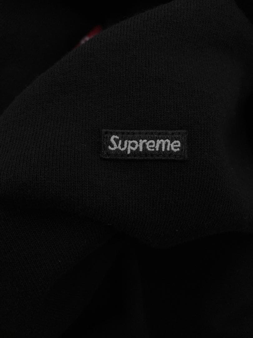 【美品！】supreme◆small box logo パーカー 黒 XXL