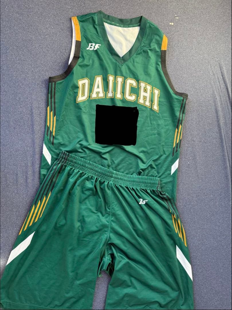 福岡第一 バスケットボールユニフォーム 緑