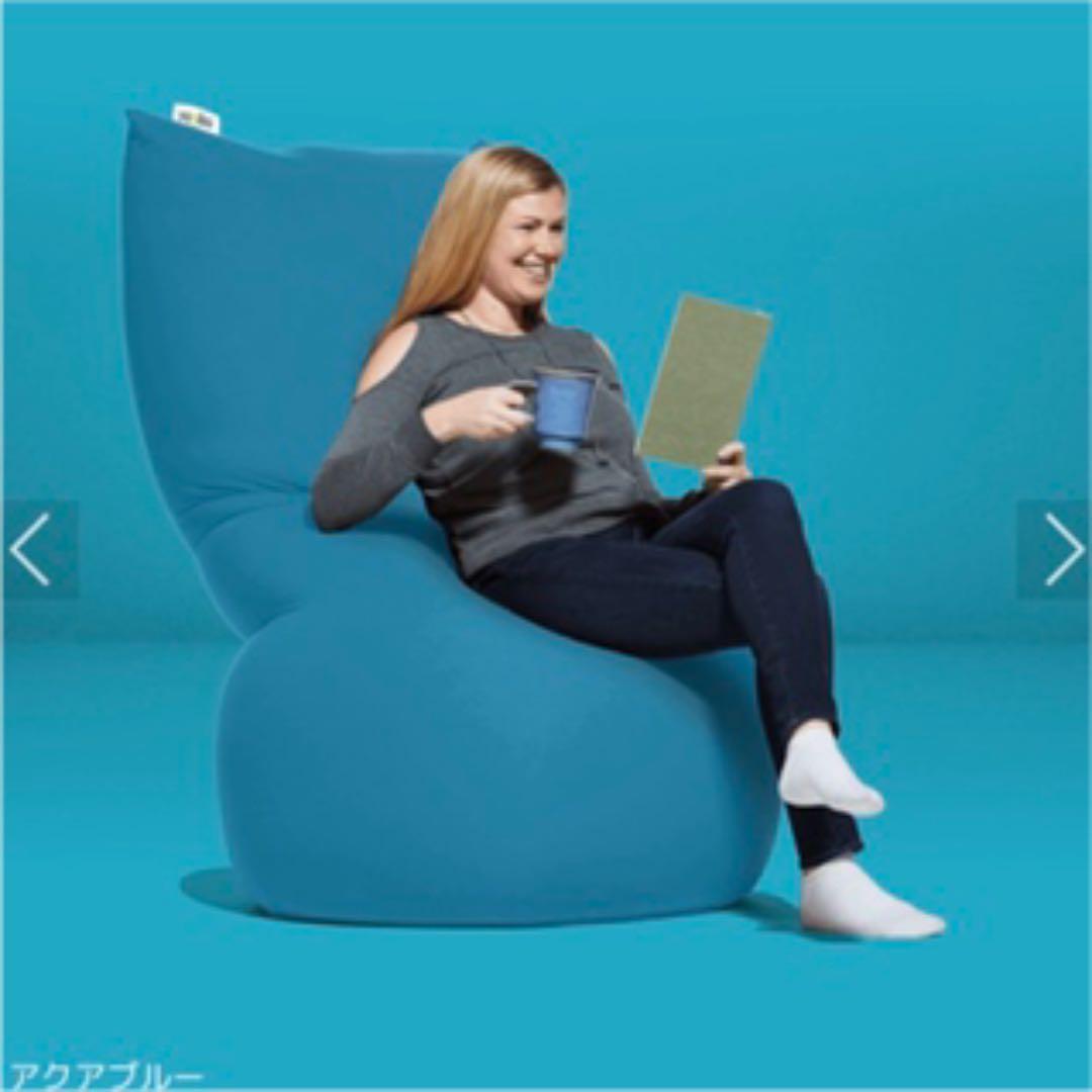 ふみ出品★Yogibo Max アクアブルー