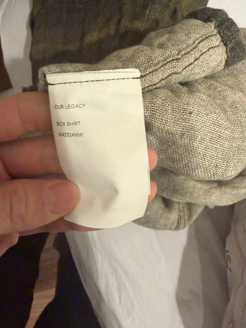 our legacy チェックシャツ 23aw