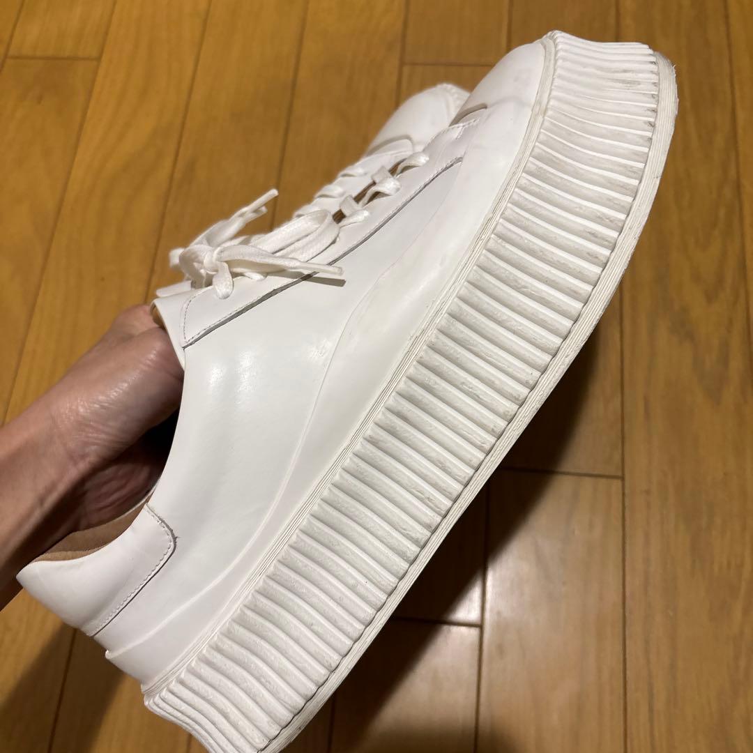 JIL SANDER プラットフォーム レザー スニーカー