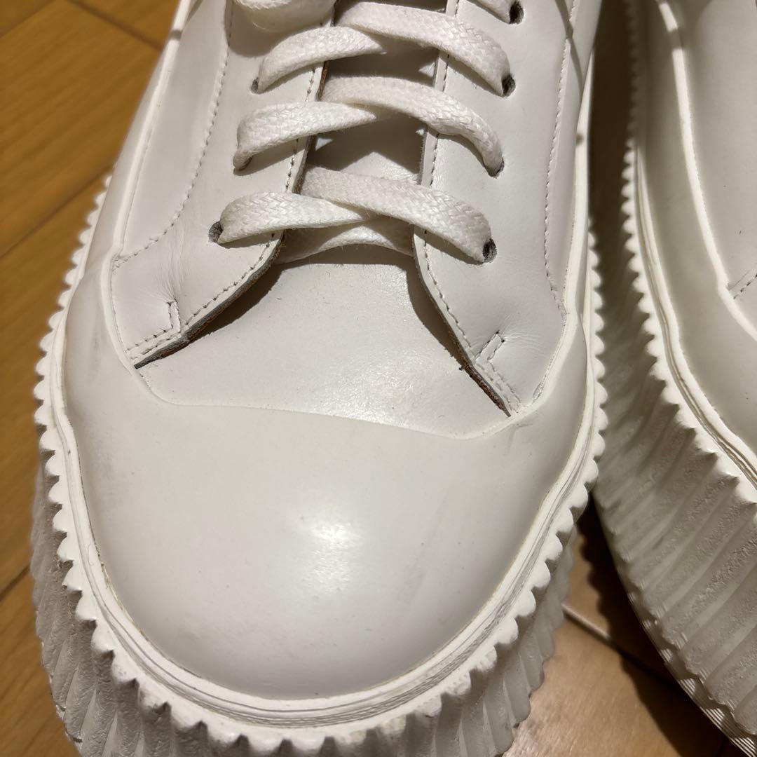 JIL SANDER プラットフォーム レザー スニーカー