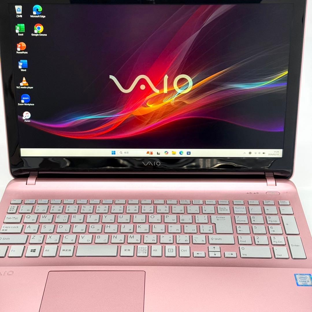 VAIOノートパソコン i5 20GB 新品SSD512 超静音 Office