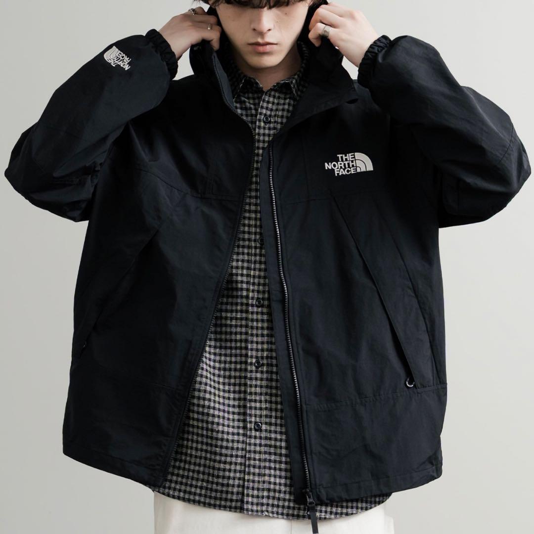 新品 THE NORTH FACE ロゴ刺繍マウンテンパーカーナイロンジャケット