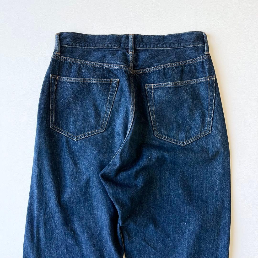 3217【美品】コモリ　ワイドパンツ　ワイドデニム　21年モデル インディゴ　S