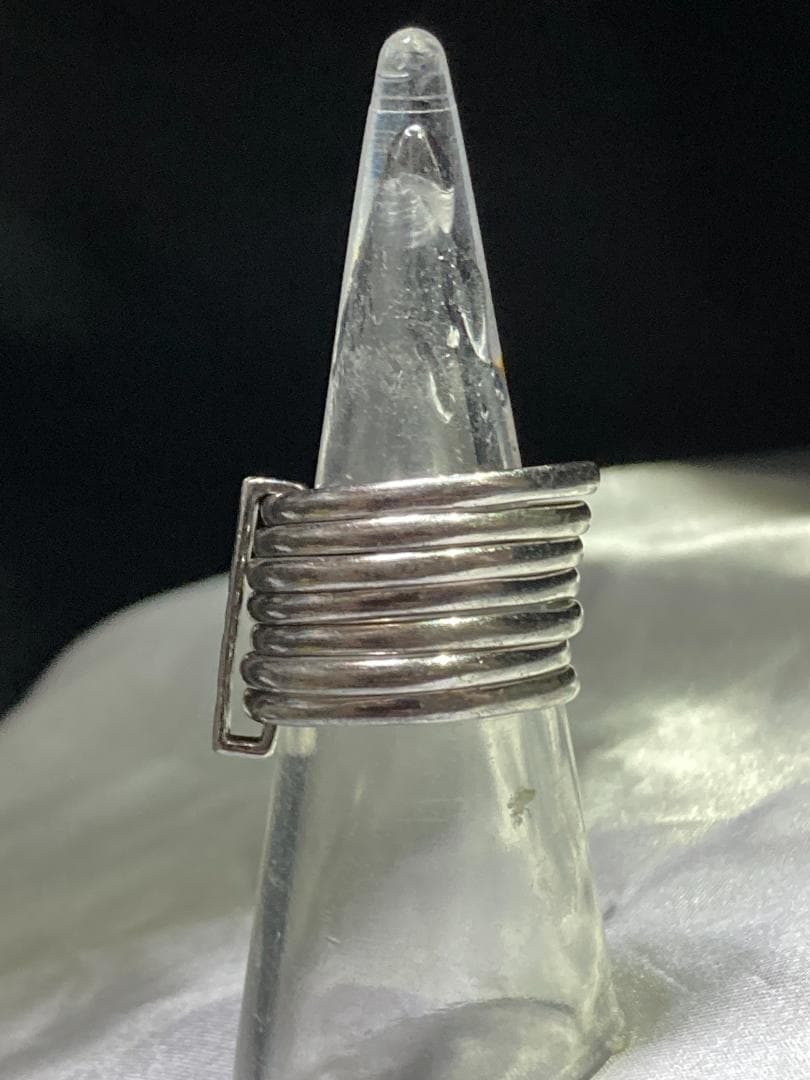 美品 Dior ディオール 7連 リング 指輪 シルバー 925 15号