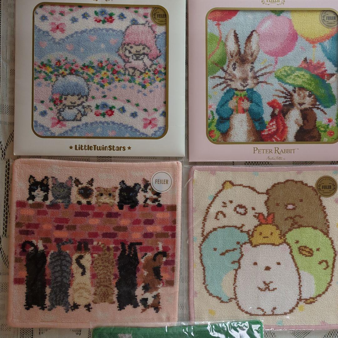 ①フェイラータオルハンカチ5枚セット