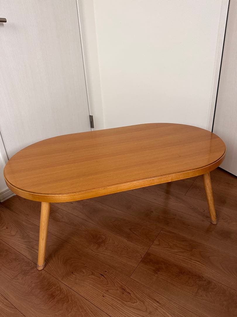 こたつ　テーブル　折り畳み　オーバル