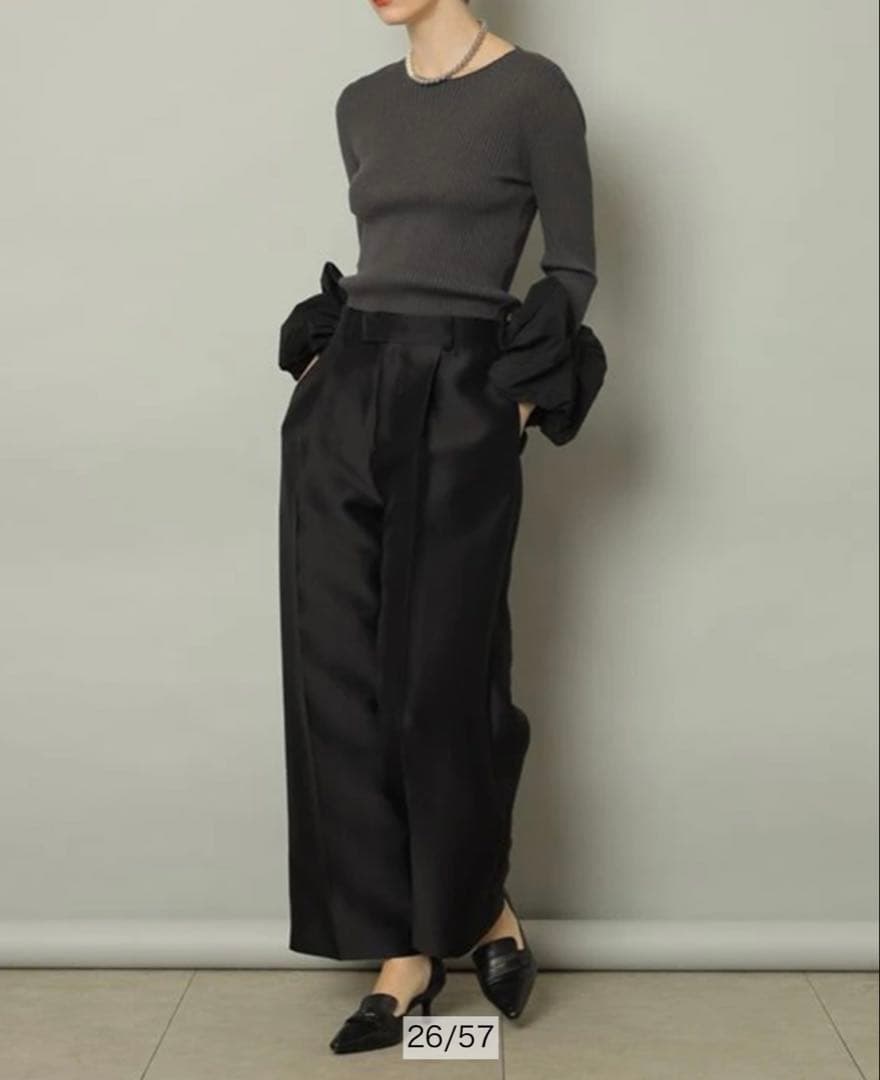 CADUNE袖バルーンニット75354070