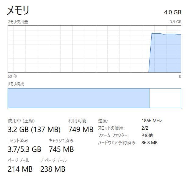 Windowsノート本体 NEC VersaPro Core m3-7y30 4GB/128GB SSD