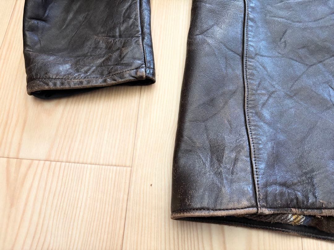 50s - 60s GVF レザーコート ジャケット フレンチ ワーク