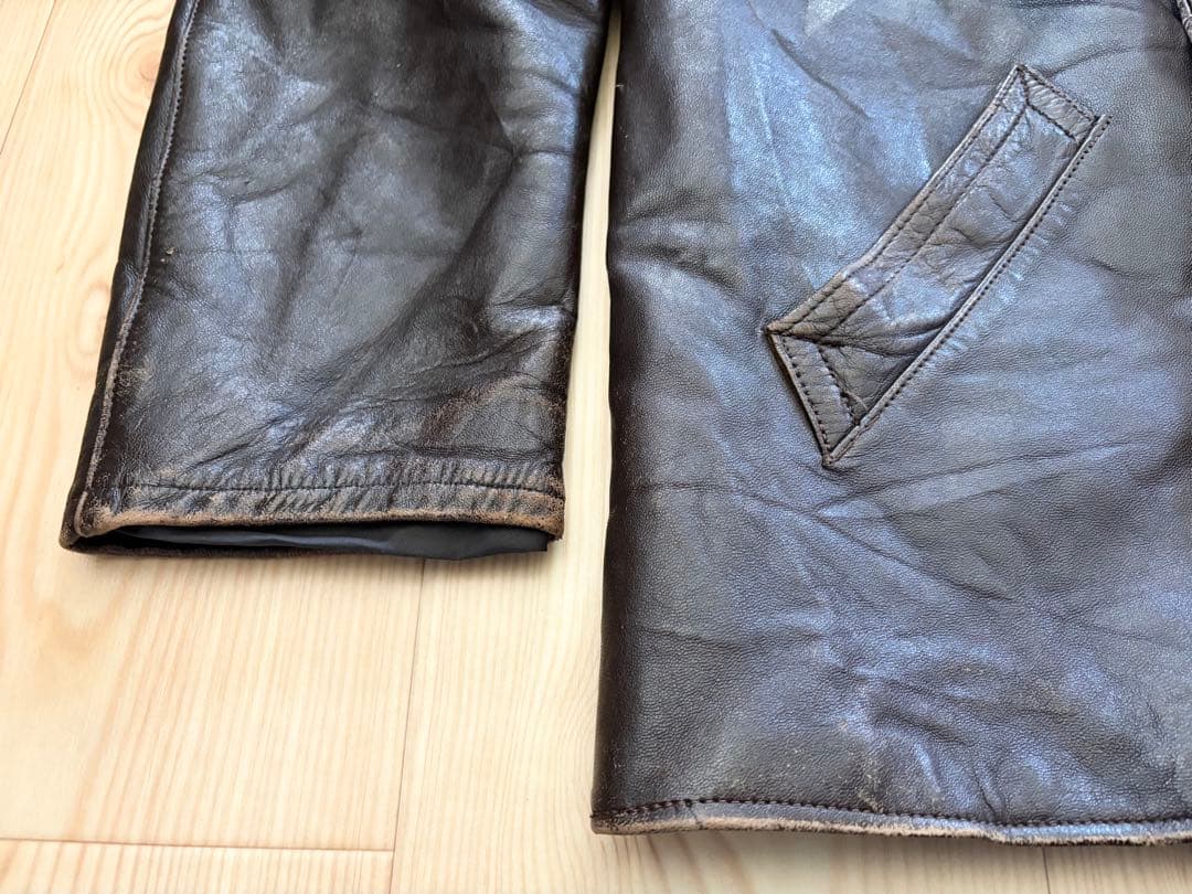 50s - 60s GVF レザーコート ジャケット フレンチ ワーク
