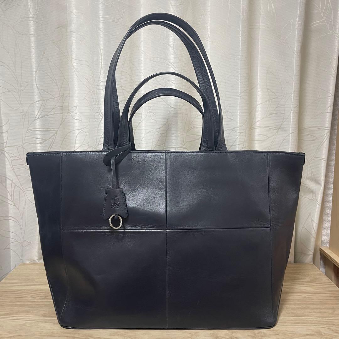 PID ピーアイディー　Altare アルタール　トートバッグ　レザー　A4 紺