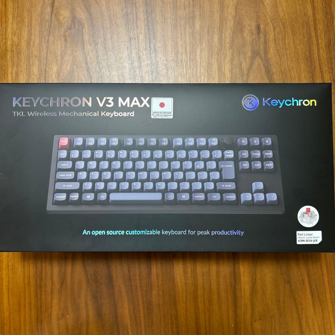 極美品 keychron V3 MAX JISかな印字なし 赤軸 おまけ付き