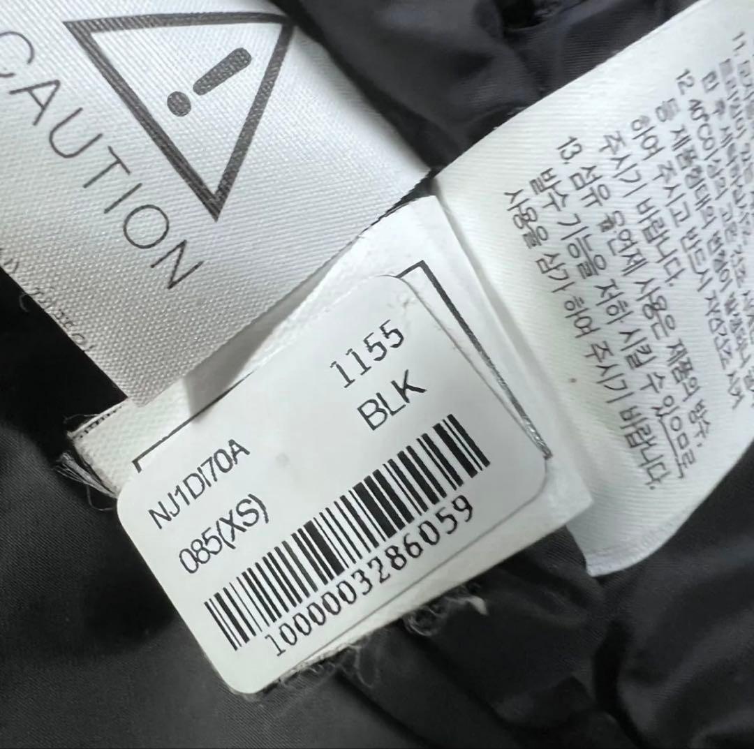 ノースフェイス 韓国限定 マクマード ダウン 黒 85 XS