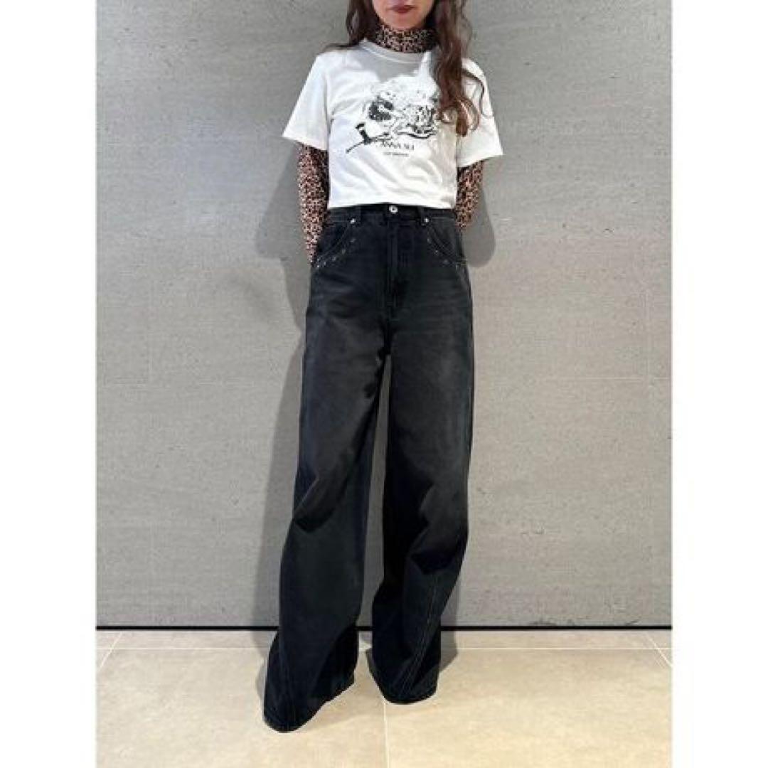 美品 LILY BROWN × ANNA SUIアナスイワイドデニムパンツ完売品