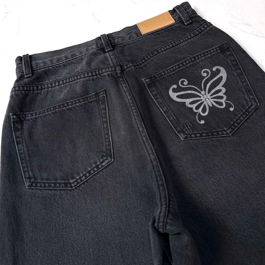 美品 LILY BROWN × ANNA SUIアナスイワイドデニムパンツ完売品