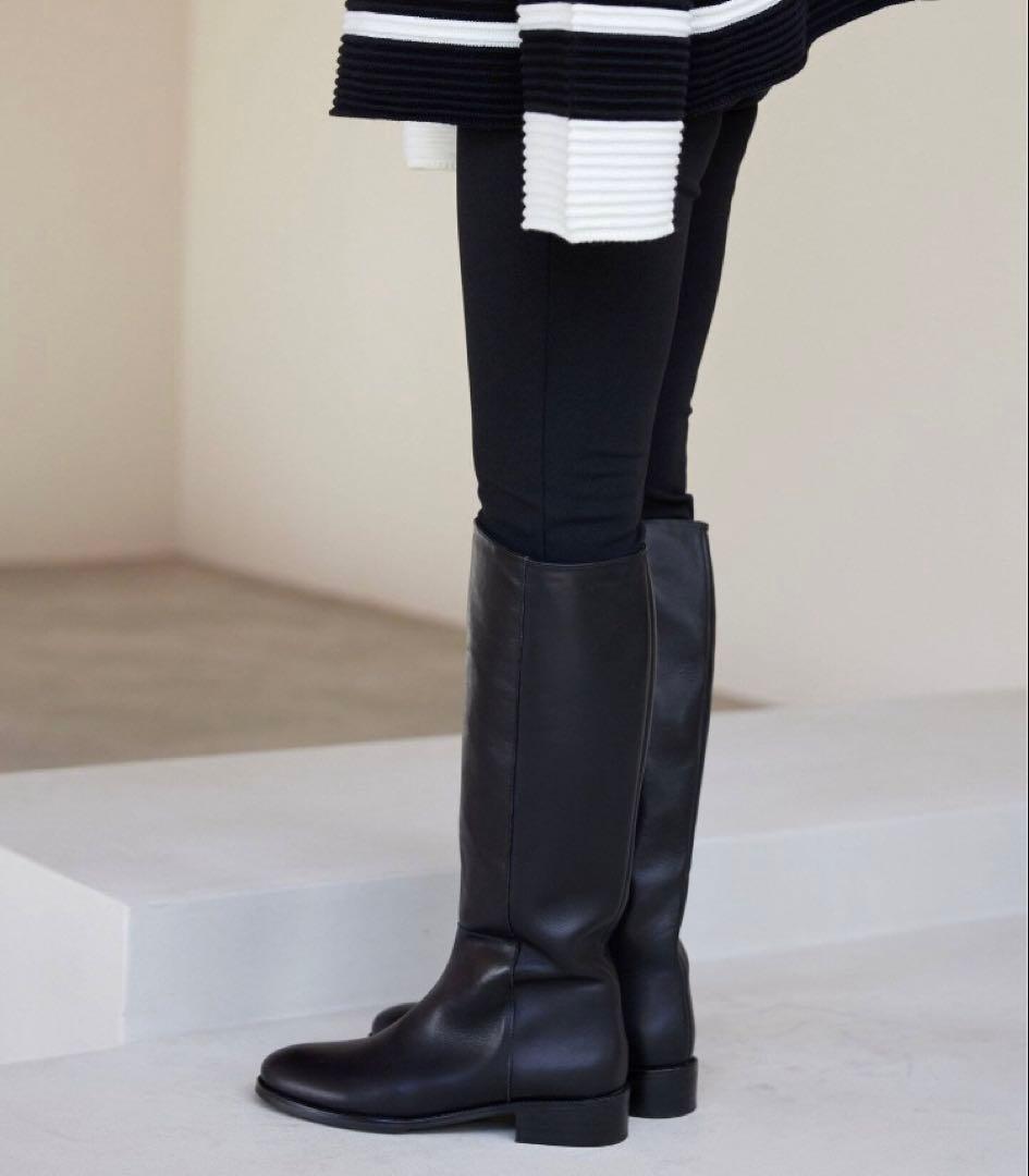 新品SLOBE IENA【REMME/レメ】 ブラックBASIC ロングブーツ