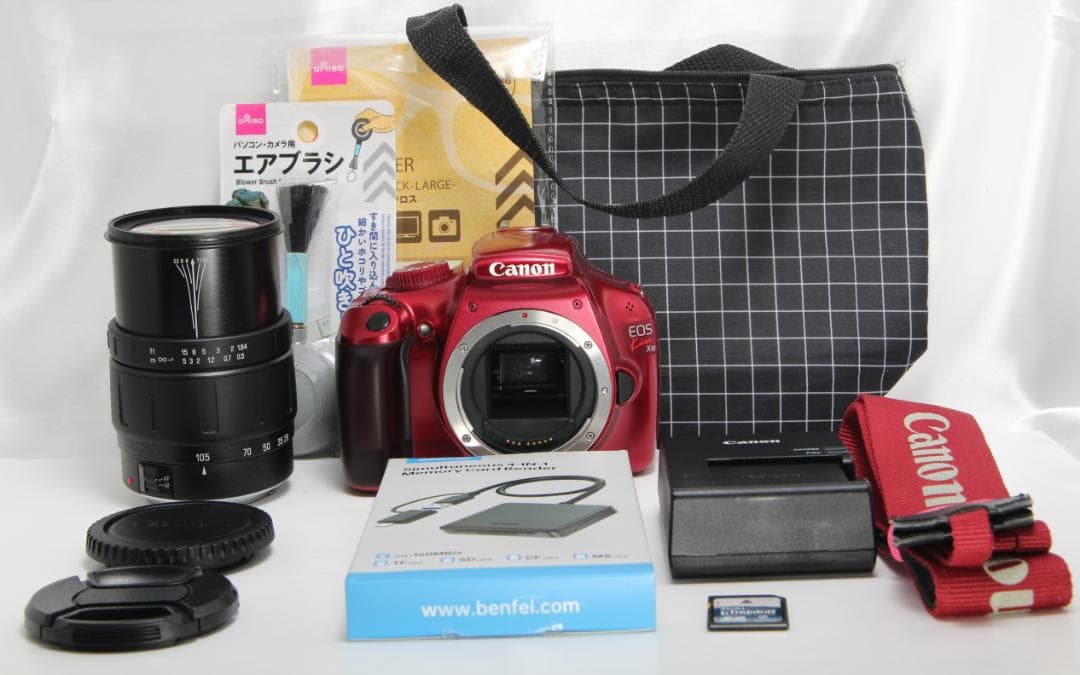 ❤スマホに動画と写真転送OK☆人気の赤☆美品♪Canon Kiss X50❤