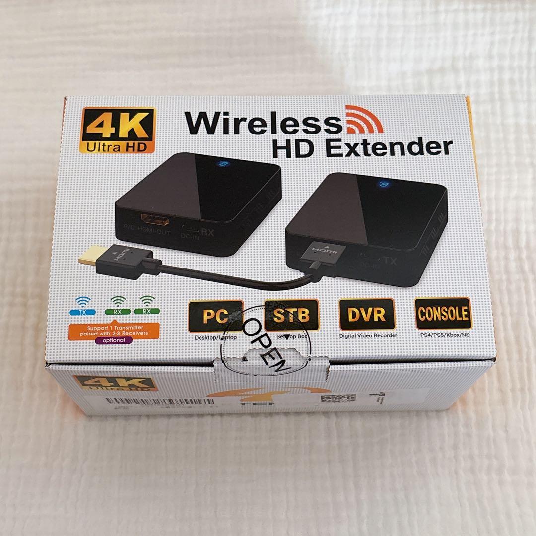 ワイヤレスHDMI送信機　受信機　hdmi 無線4K