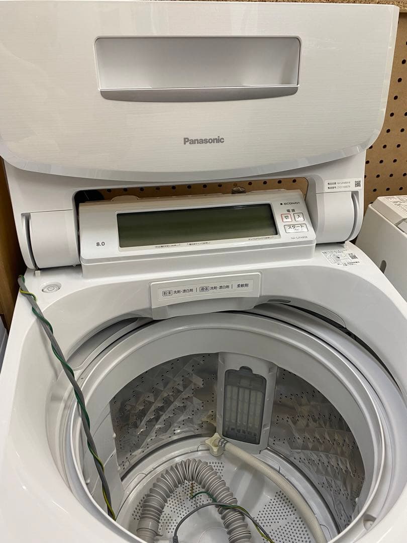 Panasonic 縦型洗濯機 8.0kg ホワイト　2021年製