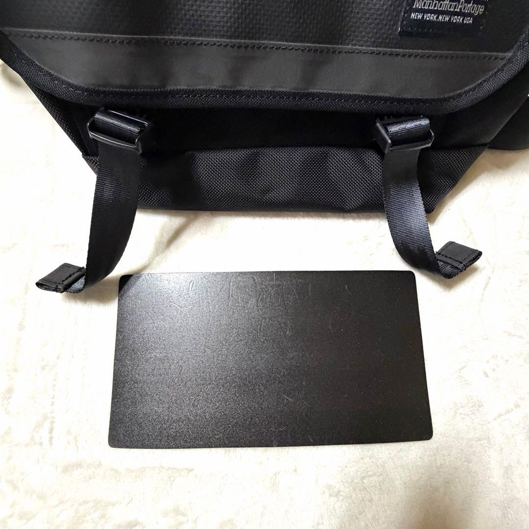 【マンハッタンポーテージ ブラックレーベル】コーデュラ メッセンジャーバッグ 黒