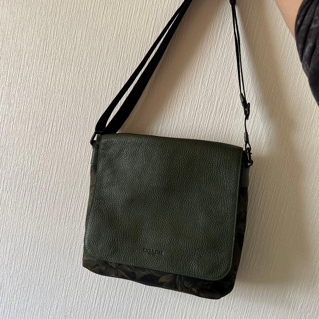 マ*ル様 メンズ　バッグ　COACH 美品　メッセンジャーバッグ