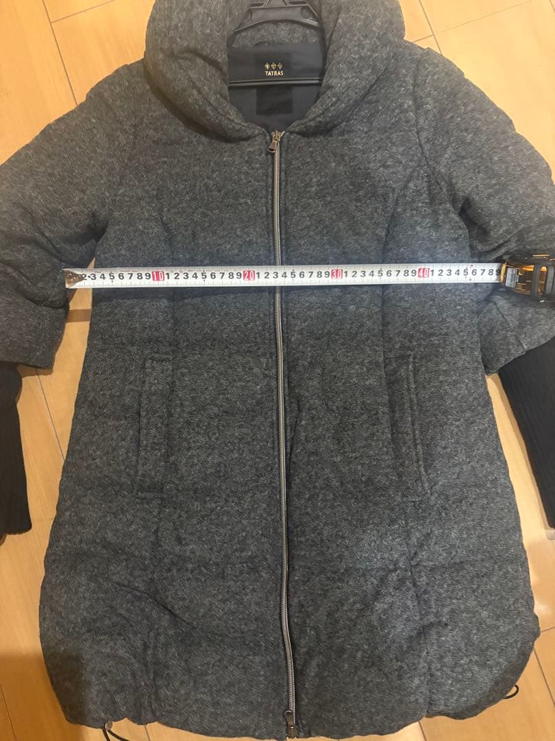 タトラス ダウンジャケット アウター 袖口リブ グレー レディース