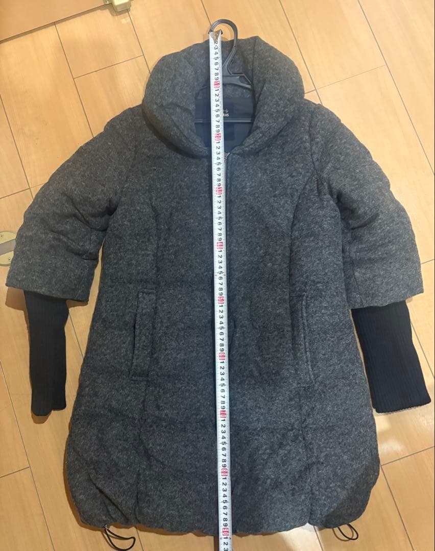 タトラス ダウンジャケット アウター 袖口リブ グレー レディース