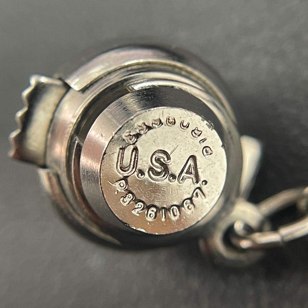 友安昭先生作　K18WG牛モチーフピンブローチ