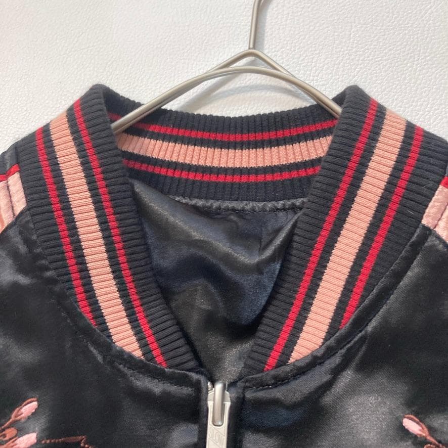 【Stopio】花旅楽団 Lサイズ 金魚刺繍 スカジャン リバーシブル