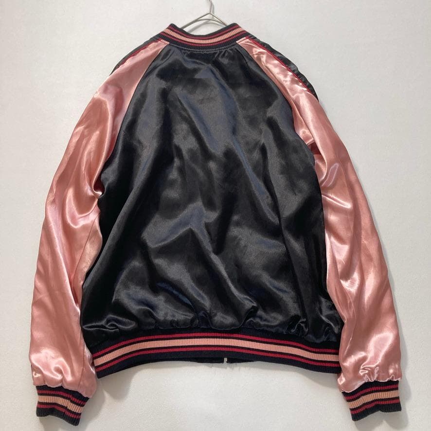 【Stopio】花旅楽団 Lサイズ 金魚刺繍 スカジャン リバーシブル