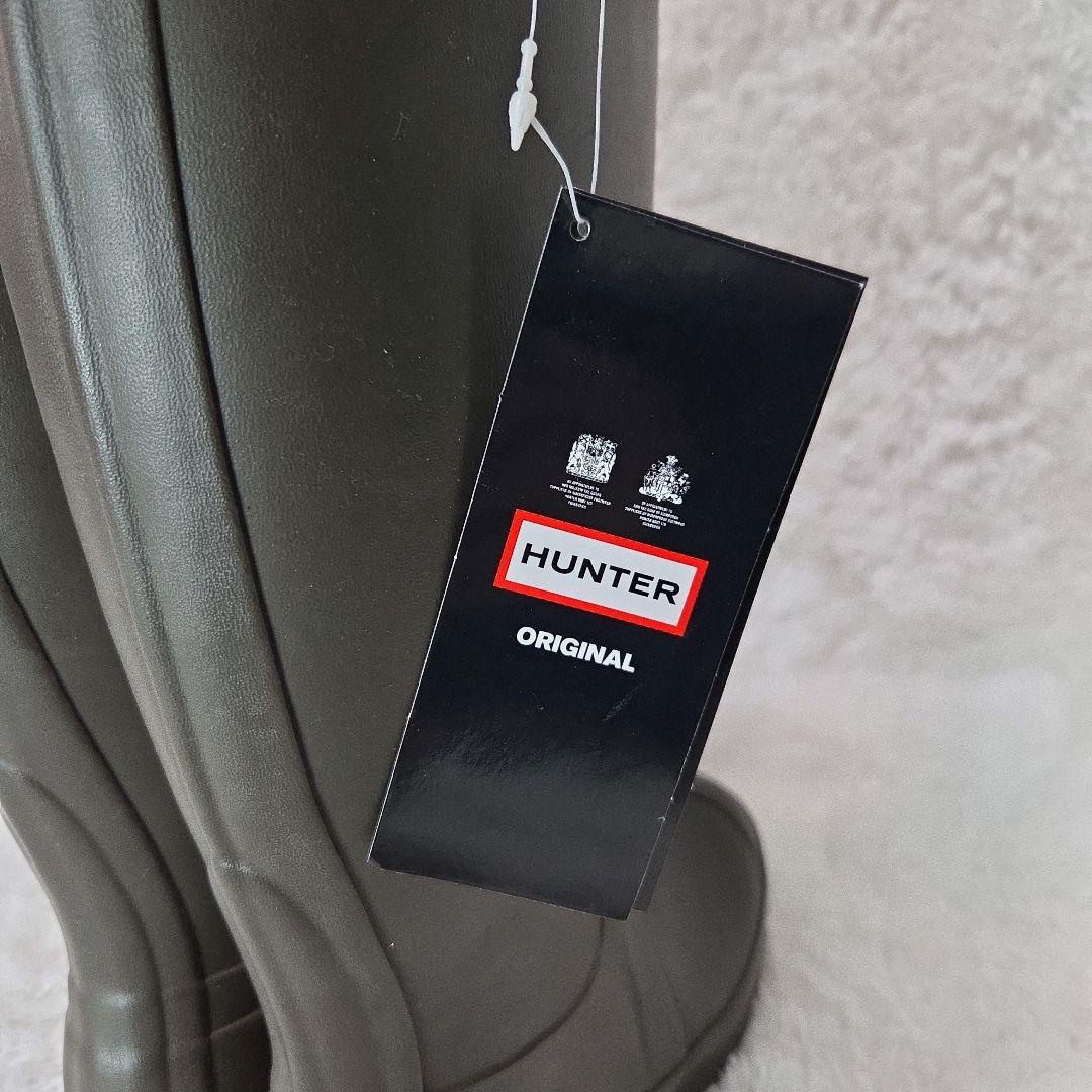 【新品未使用☆】HUNTER レインブーツ ダークブラウン　23.5～24cm