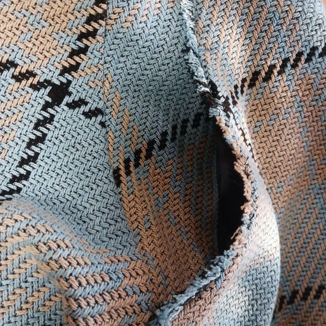 未使用　EMMEL REFINES ツィードライク チェック フレアスカート M