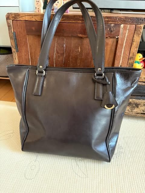 aniary レザー トートバッグ 茶