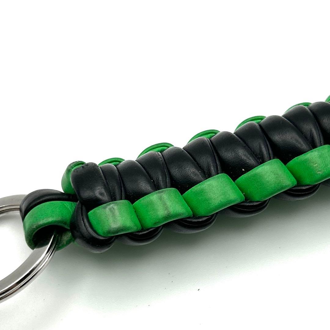 ボッテガヴェネタ BOTTEGA キーリング　チャーム バイカラー 緑 黒