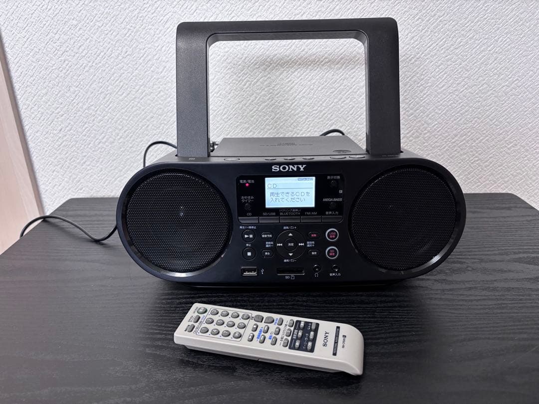 SONY ZS-RS81BT CDラジオ Bluetooth対応 リモコン付き
