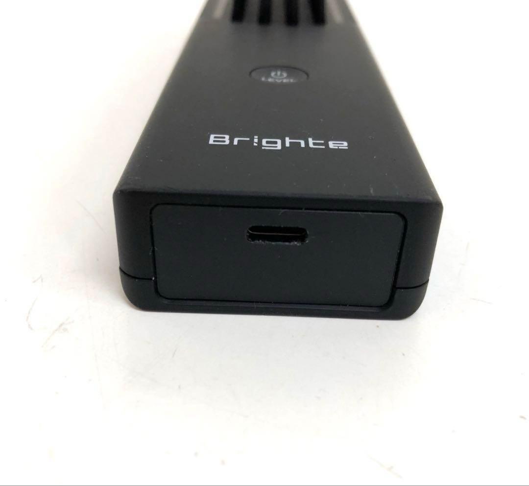 e973-31 Brighte 美顔器　ブラック エレキブラシ