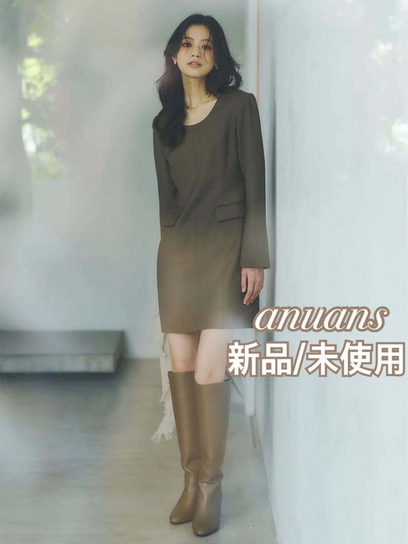 【新品未使用】anuans ボクシーミニワンピース