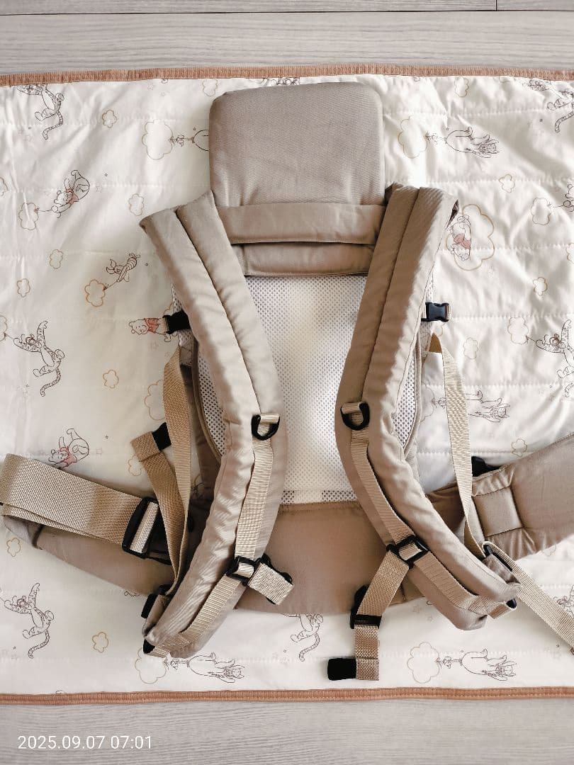 【美品】ファムキャリー おんぶ紐★モカベージュ