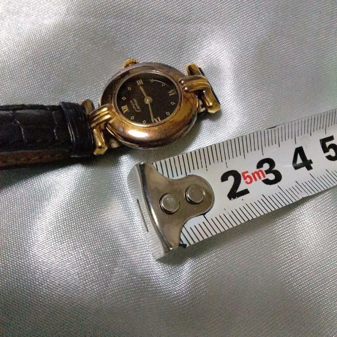 Cartier アナログ時計 ブラック/ゴールド/カルティェコリゼクオーツ腕時計