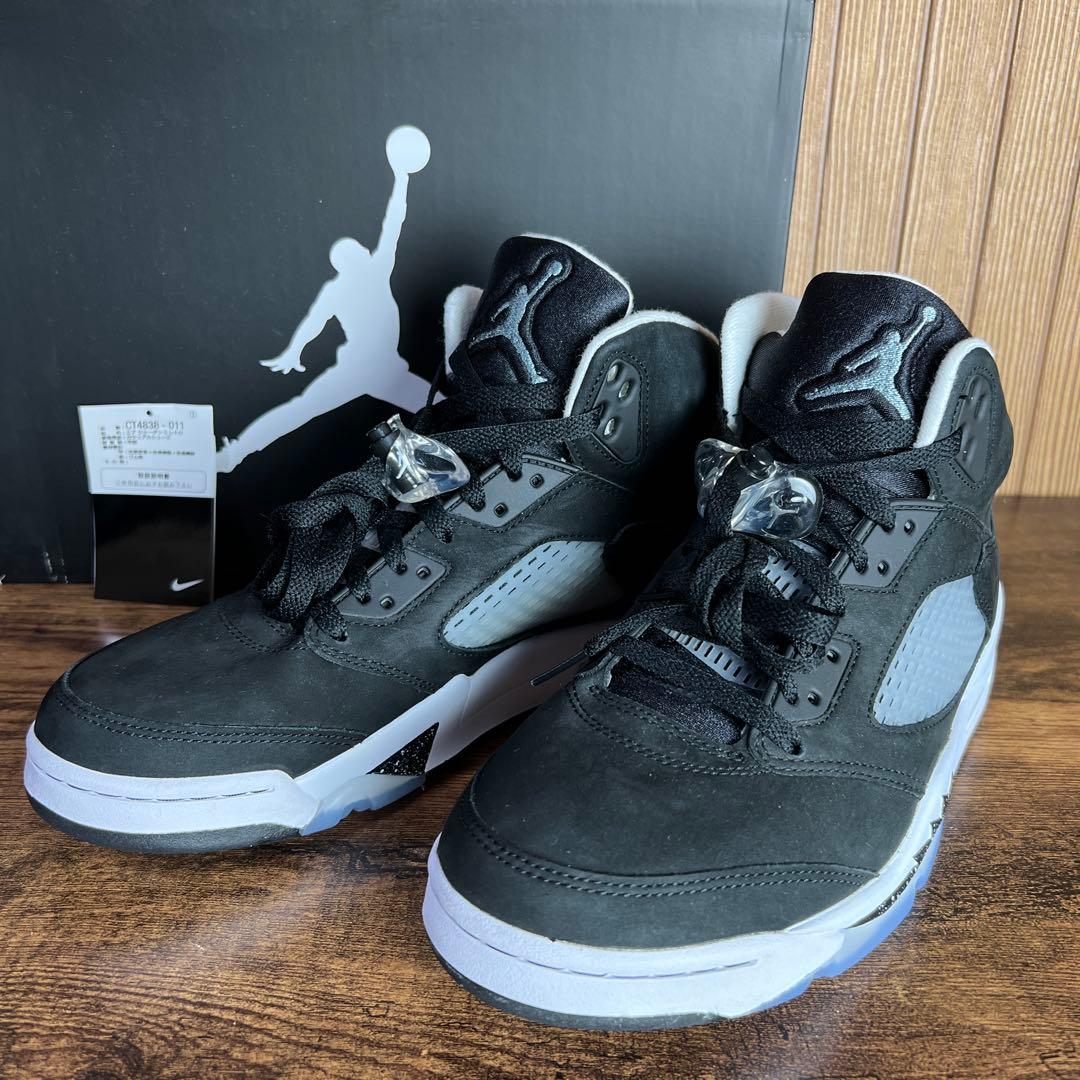 ナイキAir Jordanエアジョーダン5レトロ27.5cmオレオ/ムーンライト