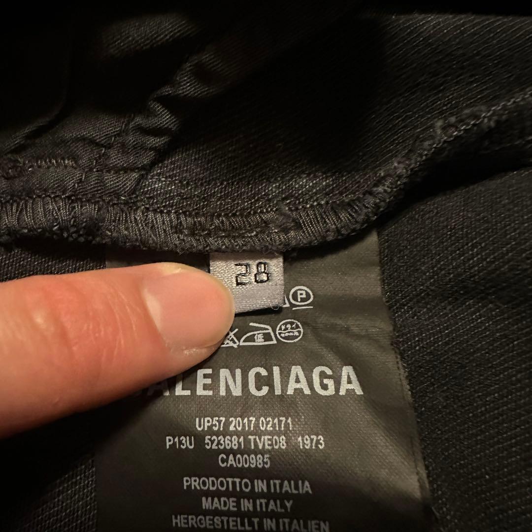 【デムナ期名作】17AWバレンシアガ ストレッチ スキニーデニム 28インチ