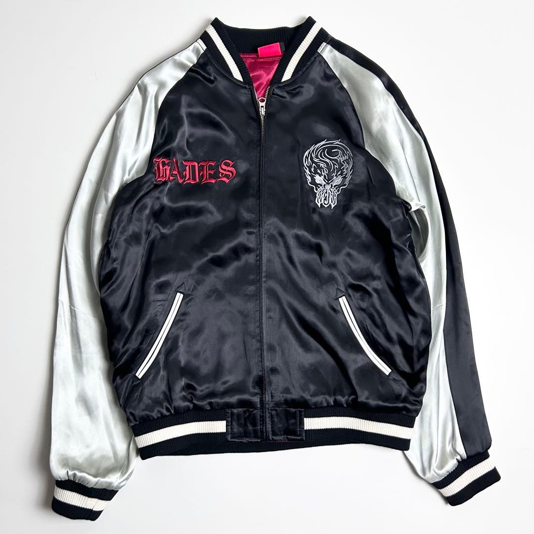 【希少】UNI/アナザーゴッドハーデス/冥王降臨/刺繍スカジャン/京屋半兵衛/L