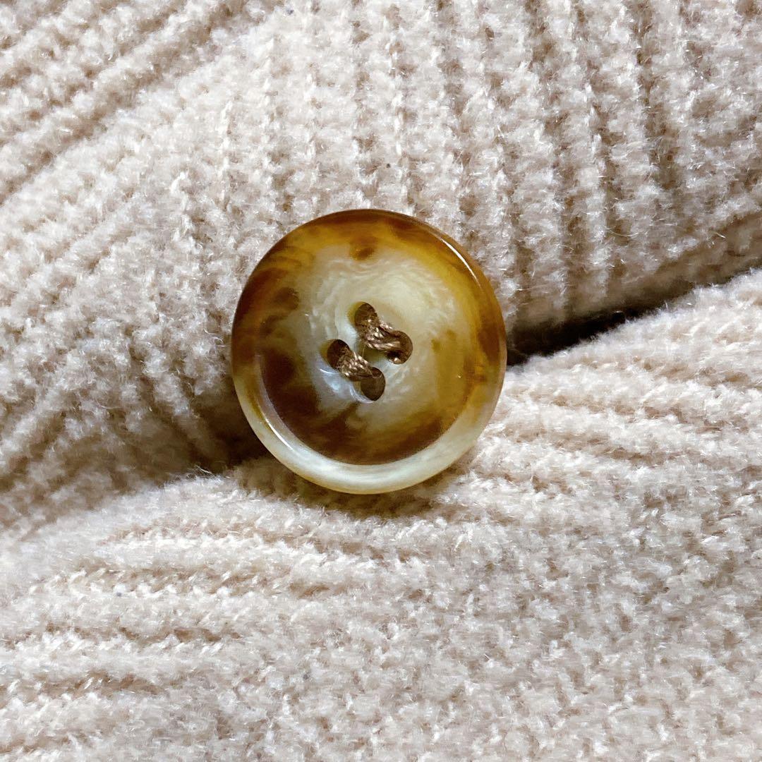 良品☆オールドイングランド　ダッフルコート　ヘリンボーン　鼈甲ボタン　フランス製