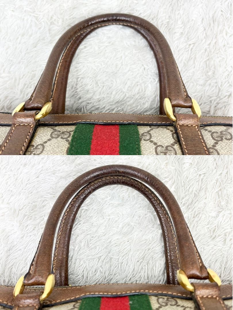 【美品】オールドグッチ シェリーライン GGスプリーム ボストンバッグ 2way