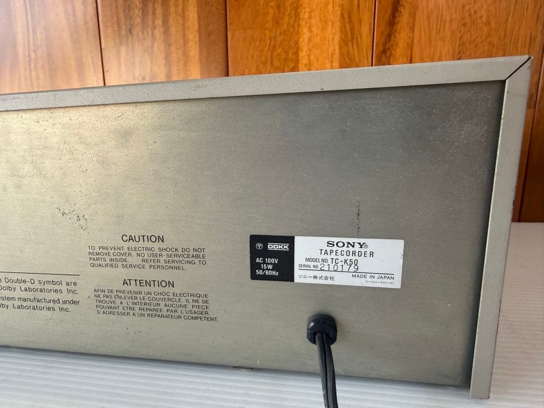 SONY TC-K50 カセットデッキ(a65)